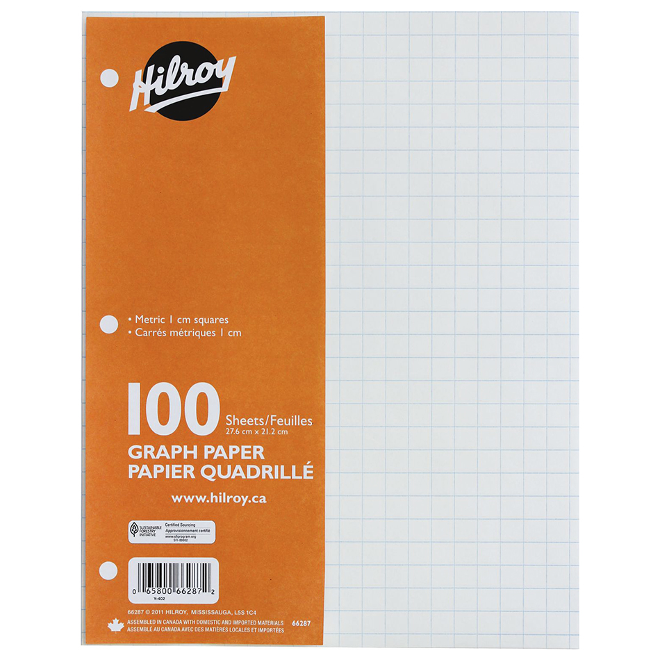 Hilroy Graph Paper (1 cm) - 100 sheets